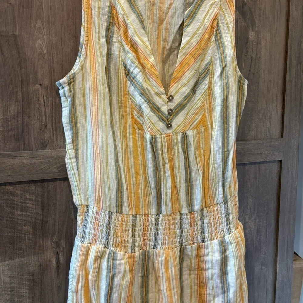 Prana Small Maxi Dress California Dreaming Sleeveless Pockets organic cotton - Picture 7 of 13